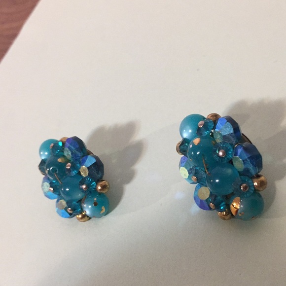 Vintage earrings, unsigned, beautiful sparkle - Picture 2 of 4